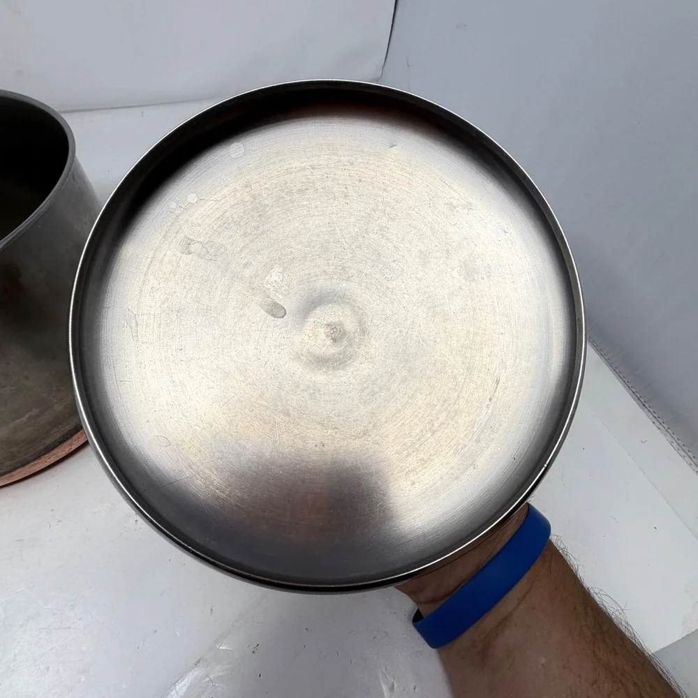 Vintage Revere Ware Pre 1968 3 Qt Copper Bottom Saucepan Pot Lid Process Patent